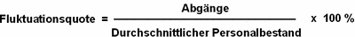 BDA Formel Berechnung der Fluktuation