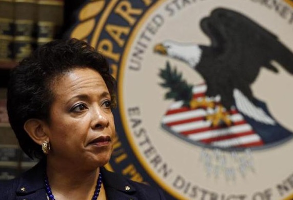 Loretta Lynch, US- Justizministerin fand Gelegenheit, umsich zu profilieren.