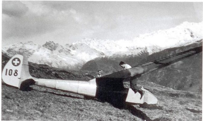 Spyr III der Zürcher Segelflieger auf Parsenn, September 1941